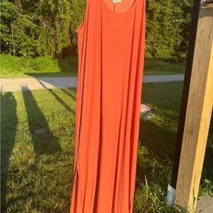 Eye Candy Rust Colored Maxi Dress